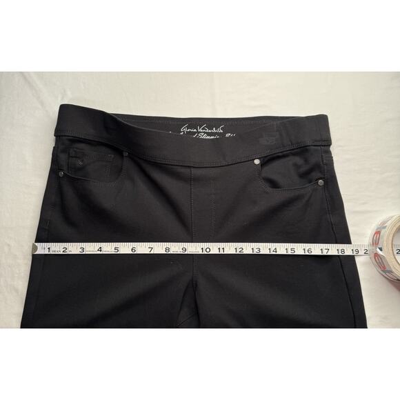 Gloria Vanderbilt All-around Slimming Effect Avery 14 Short Black Pull On Pants - Picture 10 of 12
